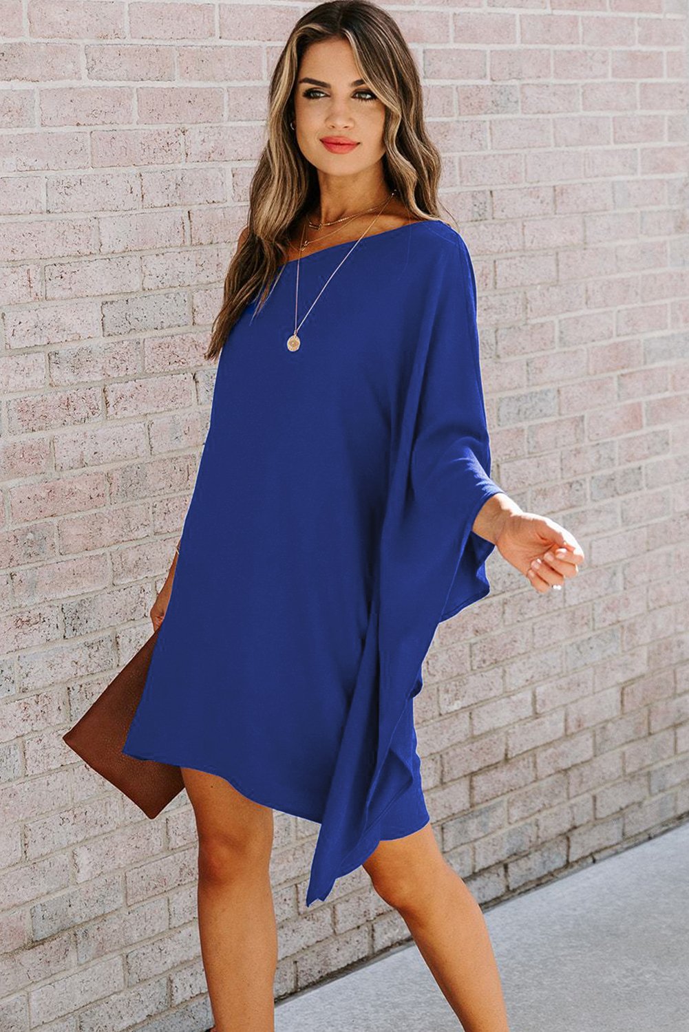 Side To Side One Shoulder Statement Mini Dress