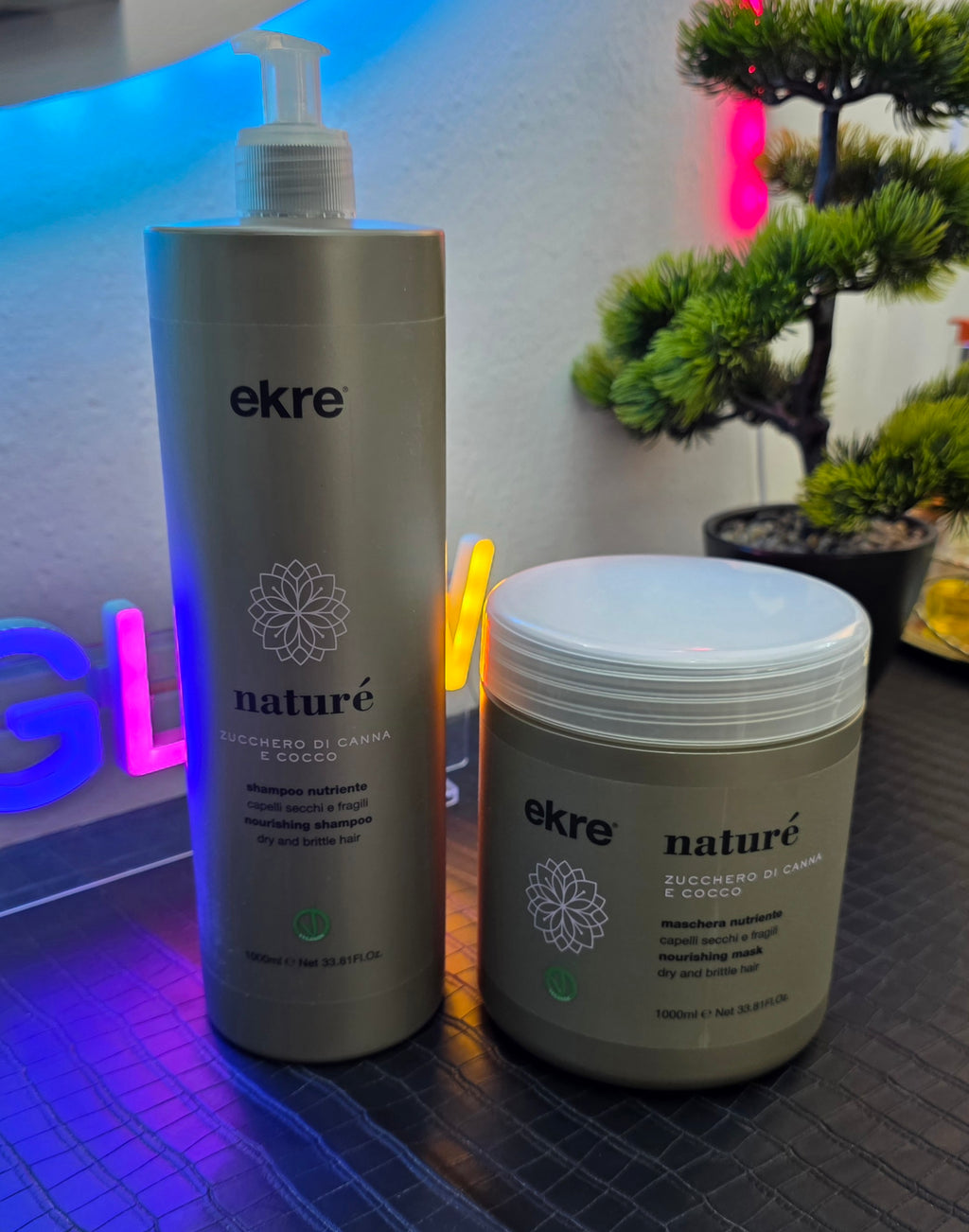 Ekre Nature Shampoo Nutriente +Maschera Nutiente  1000ml